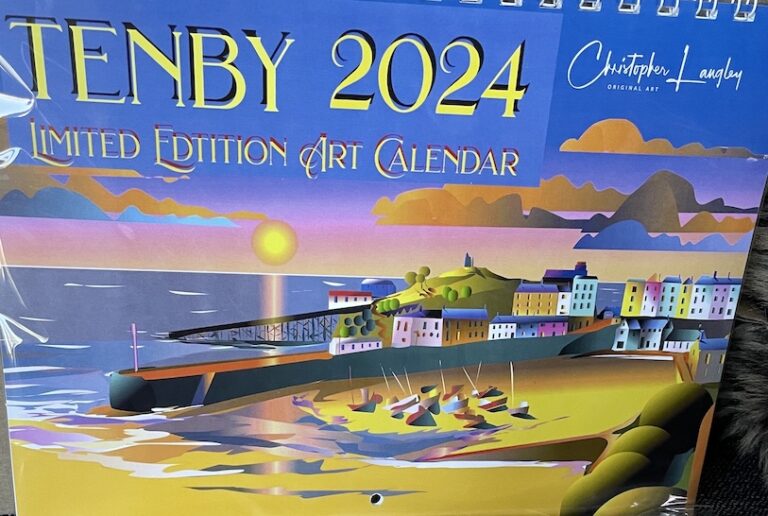 2024 Tenby Art Limited Edition Calendar - Welsh Artist Christopher